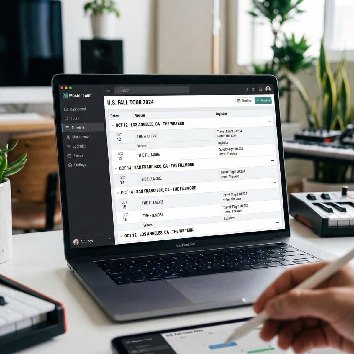 Artist Schedule Management