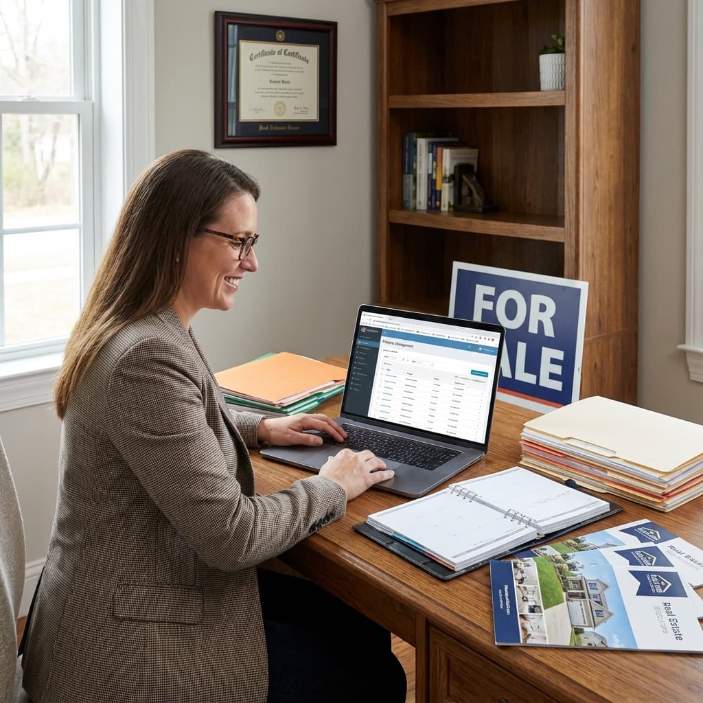 A South African VA for Claims Processing working in a home office