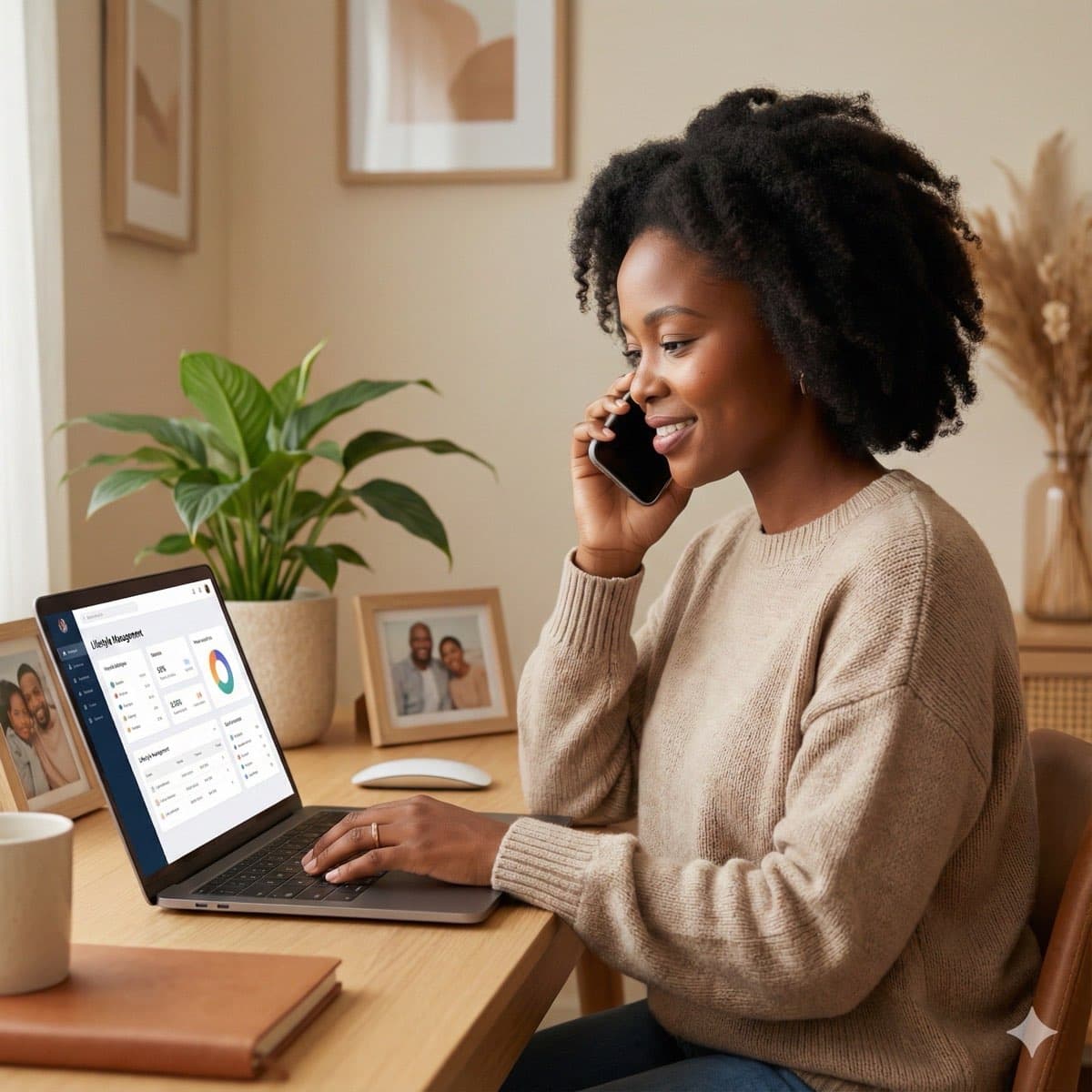 A South African VA for Personal working in a home office