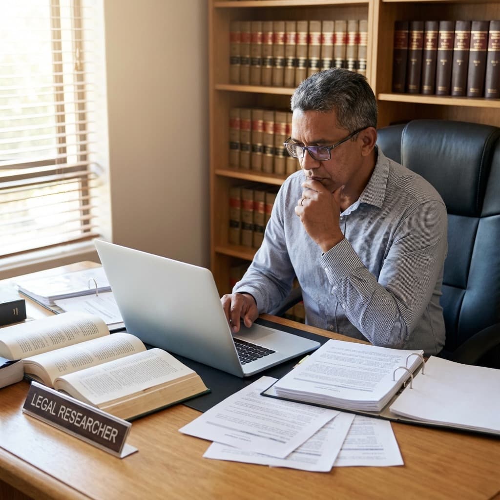 A South African Remote Client Reporting Specialist working in a home office