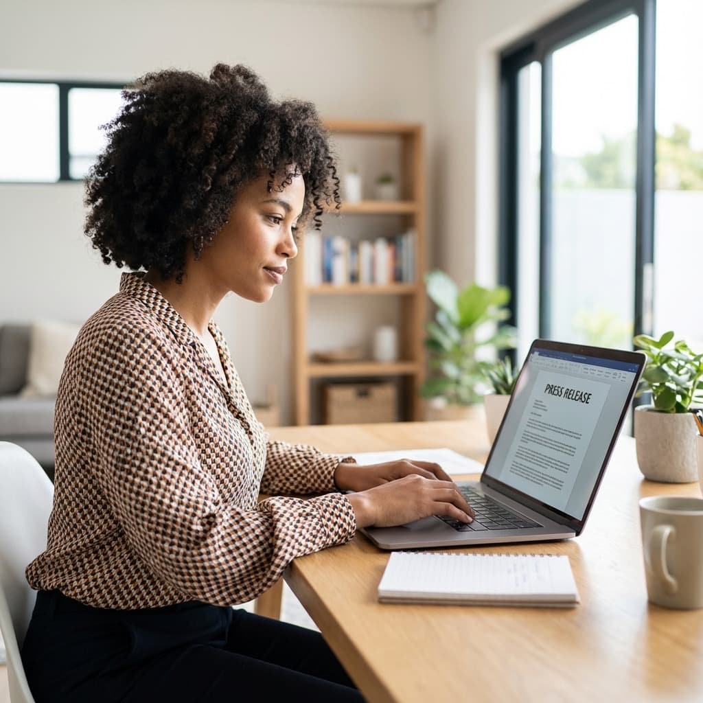 A South African Remote Communications Specialist working in a home office